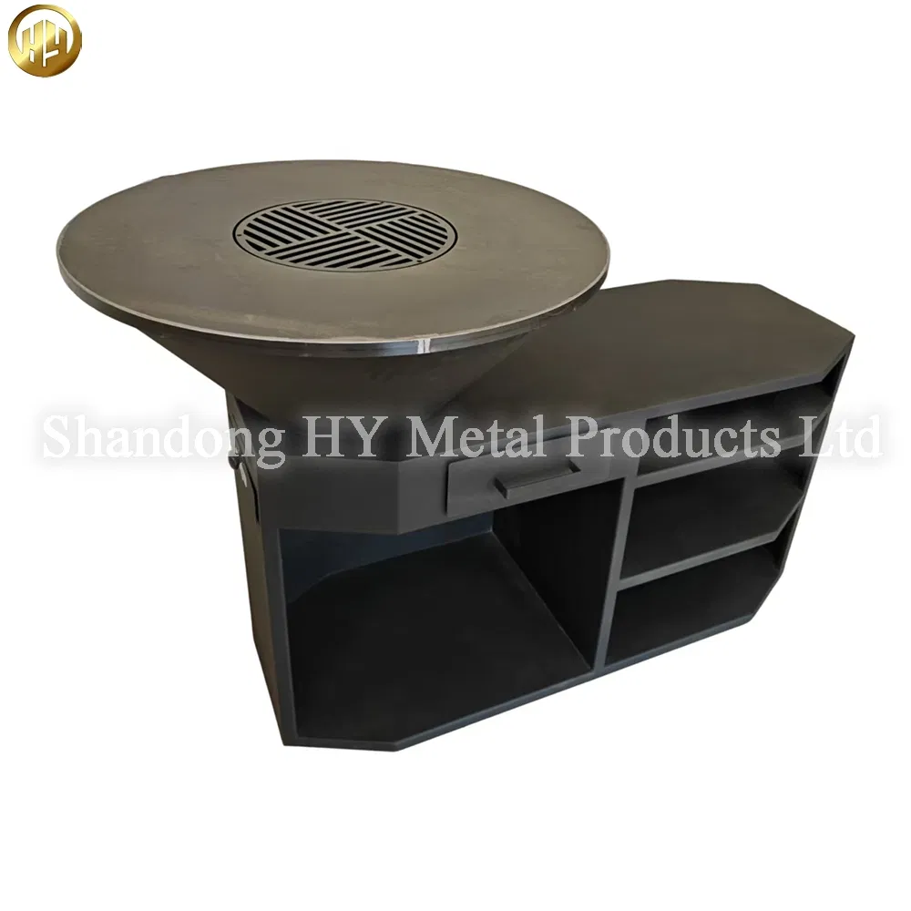 Уличный очаг из кортеновской стали Rustic для сада и BBQ