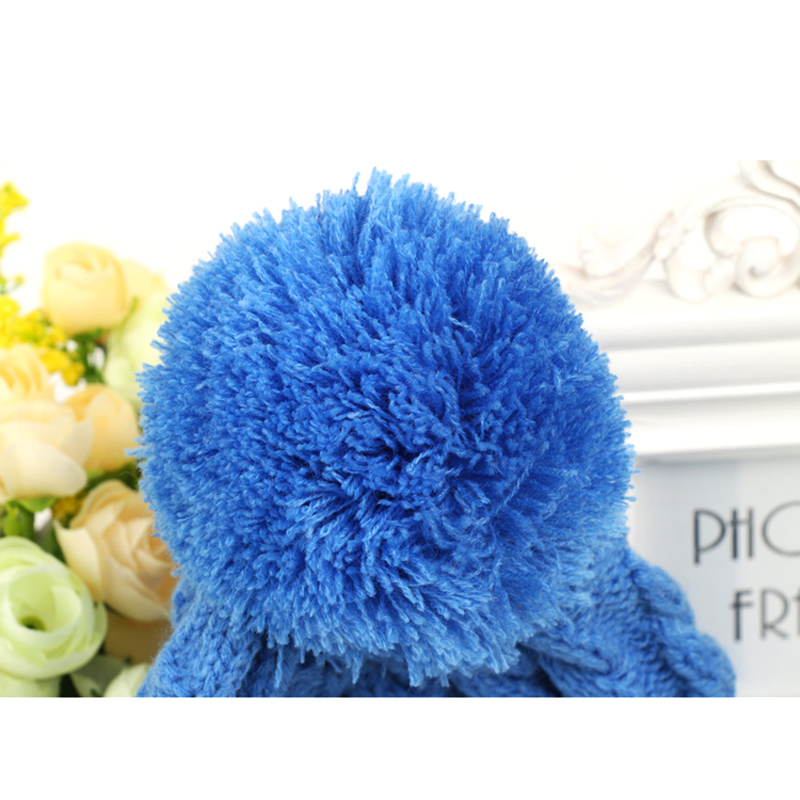 Winter Knit Smart Electronics Bluetooth Music Headphone Beanie Wearable Smart Hat Cap with Built-in Microphone Speaker for Women / Lady