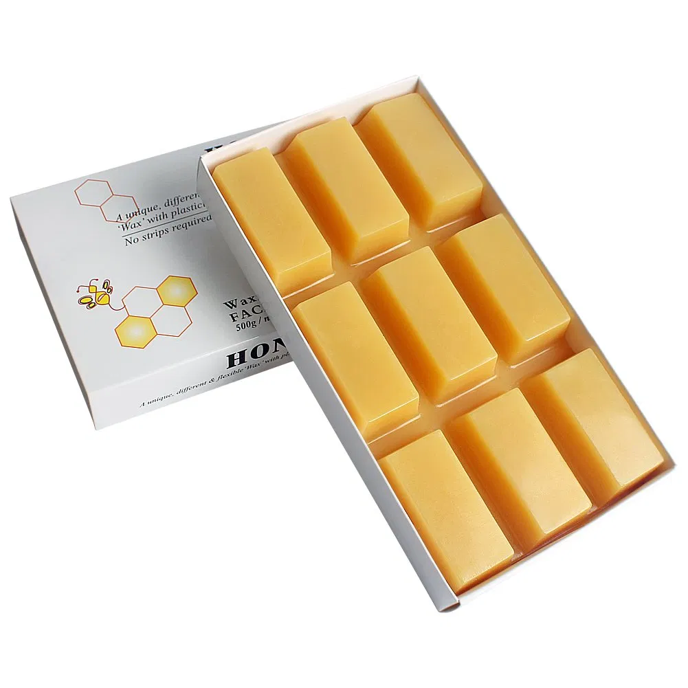 500g Honey Hot Film Hard Wax Block No Strips Hair Removal