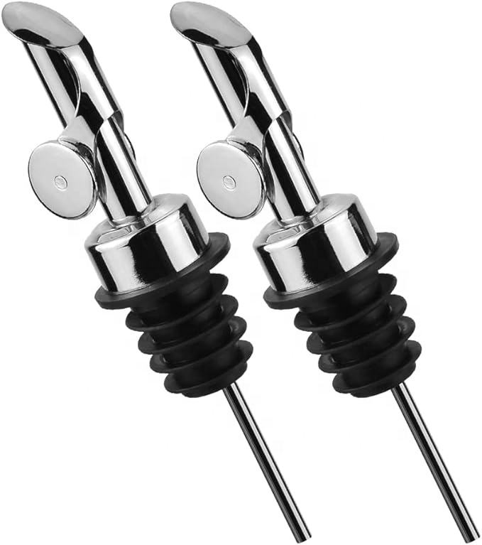 Liquor Olive Oil Pour Spout Shot Custom Bottle Red Whisky Gold Stainless Steel Wine Pourer