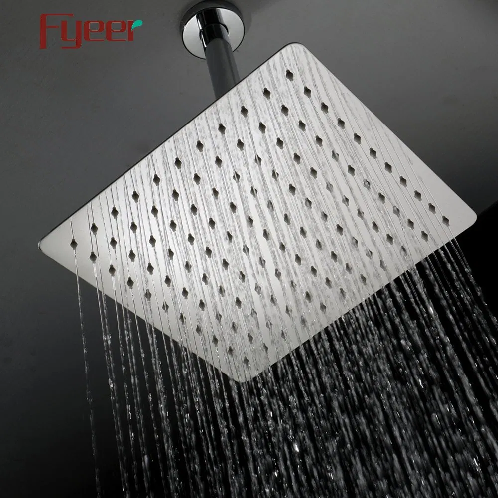 Fyeer 10 Inch Ultra Slim 304 Stainless Steel Shower Head