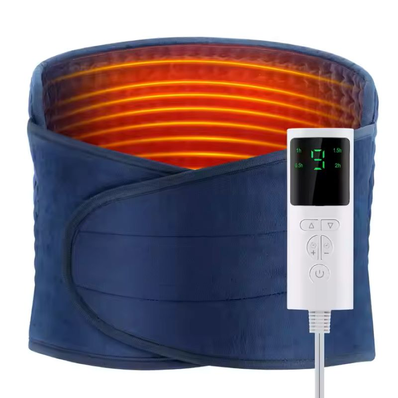 Electric Menstrual Heating Pad Massager Pain Relief Waist Belt Abdomen Belly Warmer