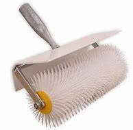 Spiked Screeding Compound Roller Remove Bubble Smooth Level Screed Surface Flooring Latex Self Levelling Spiked Compound Screed Floor Roller W/ Splash Guard