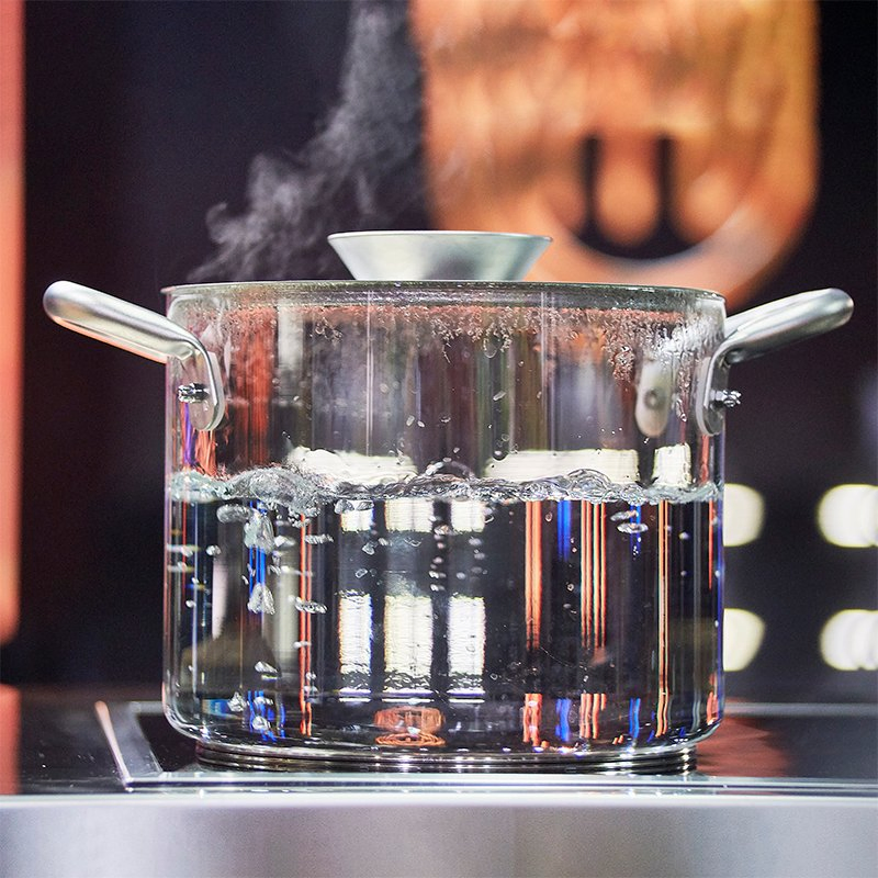 Big Size Transparent Clear Stainless Steel Double-Ear Pyrex Borosilicate Glass Cooking Pot