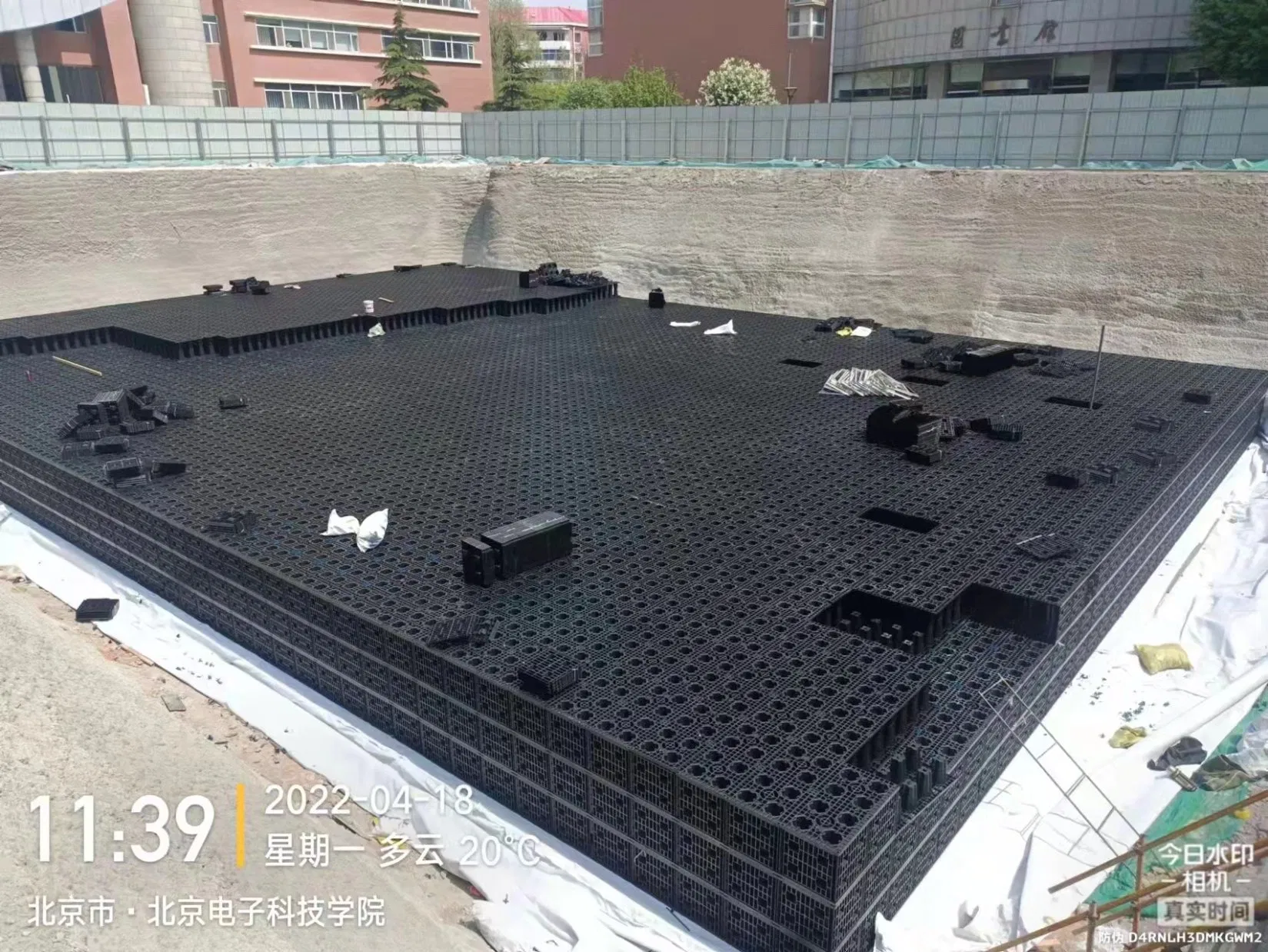 Underground Water Tank Soakaway Crate Plastic Geocelluar Storage Modulars Stormwater Detention Tank