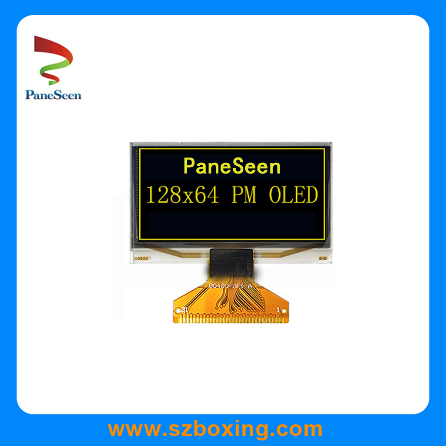 OLED-дисплей 2.42 дюйма, желтый, 128x64