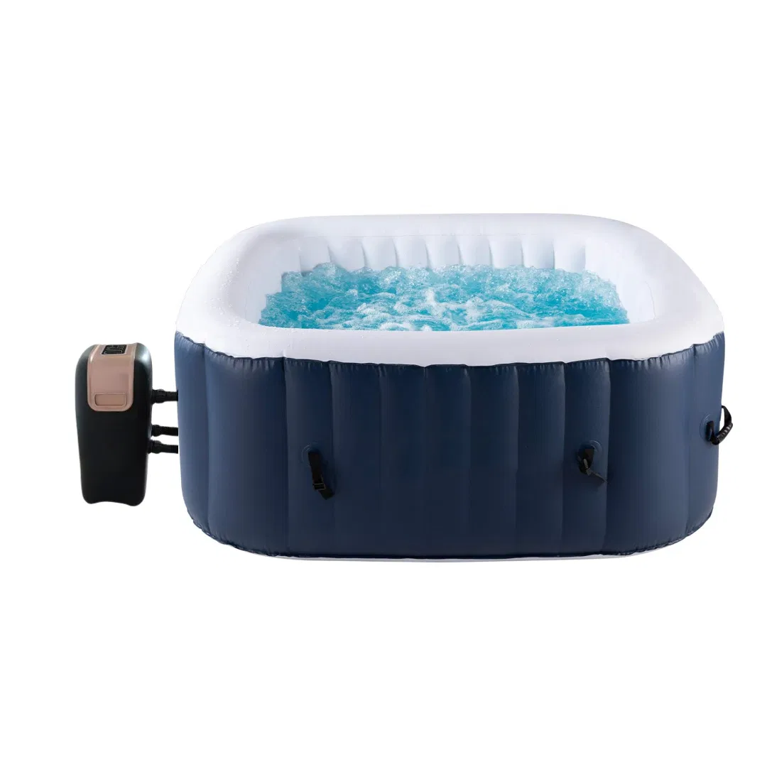 Inflatable Portable Hot Tub - 4-Person SPA with Bubble Jets