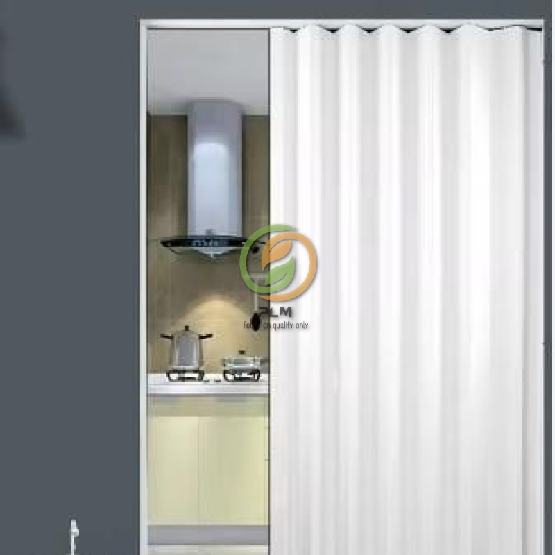 China Manufacturer Bathrooms PVC Sliding Accordion Doors Folding Door Plastic with Lock PVC Accordion Door