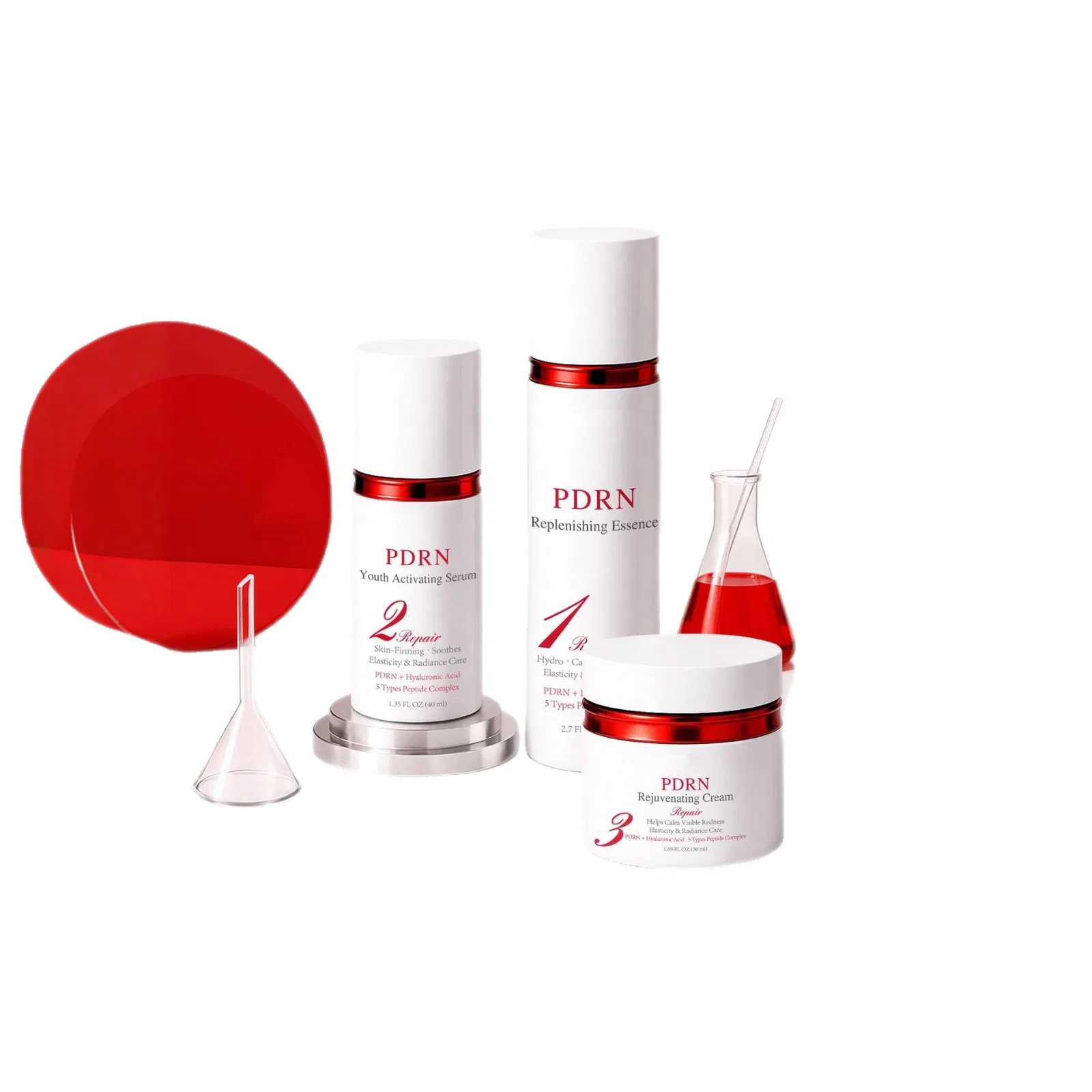 Private Label Korean Pdrn Skin Products Rejuvenating Deep Hydrating Whitening Brightening Pdrn Skin Care Set