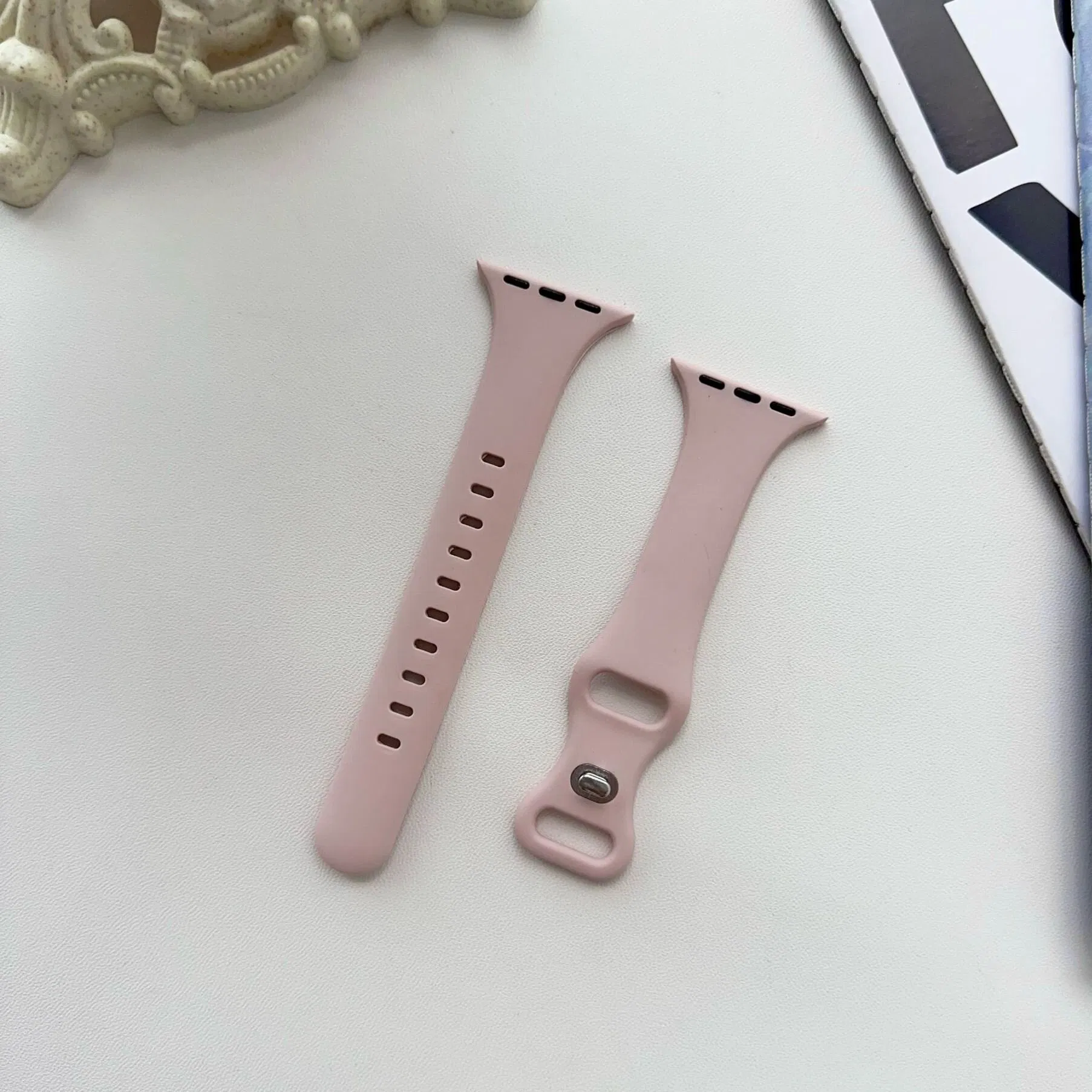 Soft Silicone Waterproof Replacement Wristband Sport Strap Band for Apple Watch Series 10 9 41mm 42mm 46mm 45mm