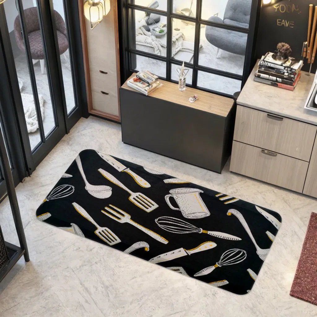 Premium Stylish Soft Durable Waterproof Non-Slip PVC Anti-Stress Kitchen Rugs for Comfort and Style