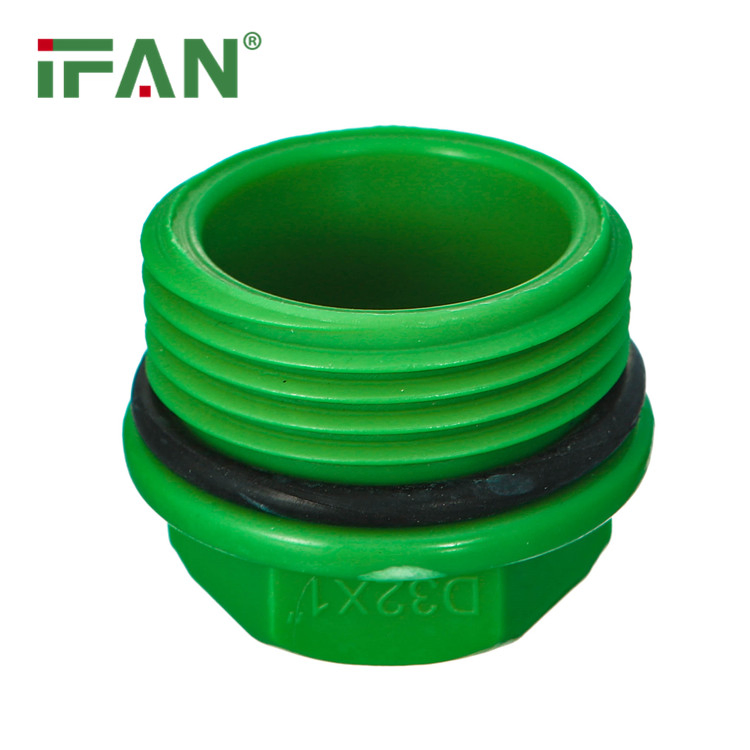 Ifan PPR Pipes and Fittings Connection Green Color 1/2" PPR Plug PPR Fittings