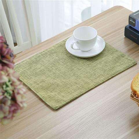 Kitchen Dining Table Decoration Placemat Polyester Place Jute Mat