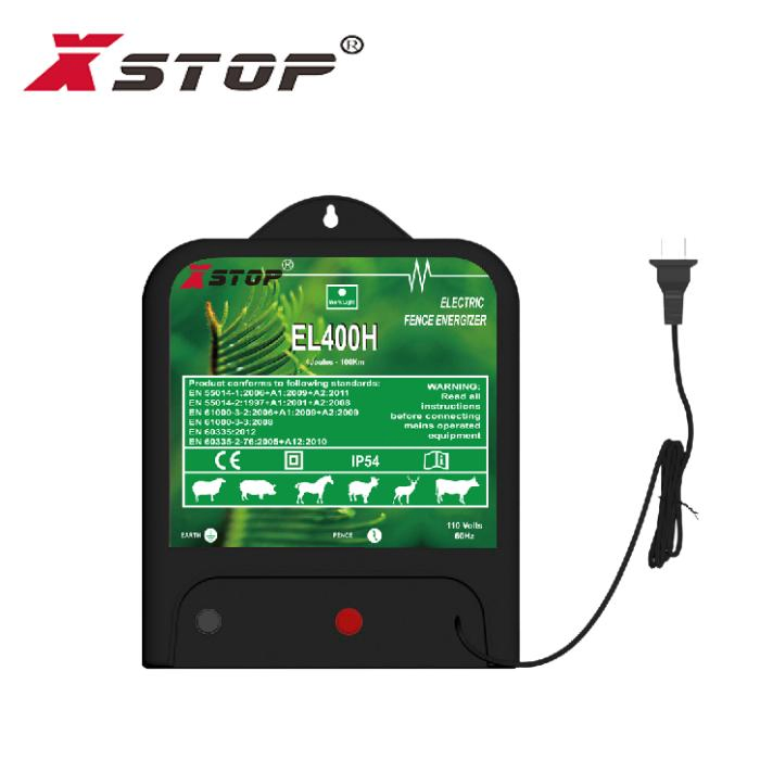 110 Volts Electric Farm Fencing System Xstop Electronic Fence Energizer EL400h