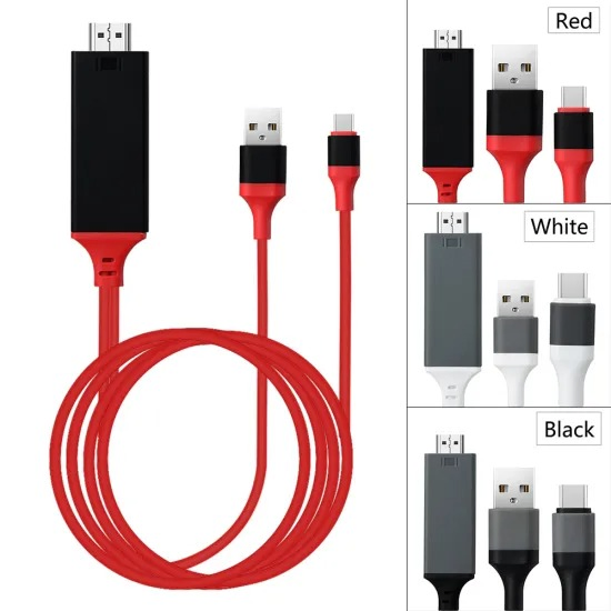 Кабель-переходник USB-C на HDMI 4K с функцией зарядки