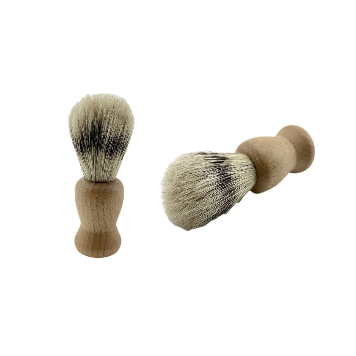 Custom Professional Salon Men's Wooden Handle Facial Cleaning Tool Beard Brush