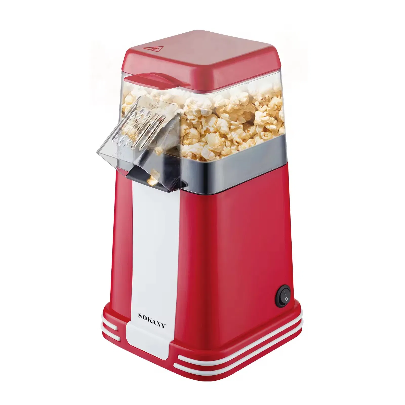 Preparation Without Oil Preparation Without Oil Hot Air Popcorn Popper Maker with Measuring Cup to Portion Popping Corn Kernels Popcorn Maker Via Hot Air