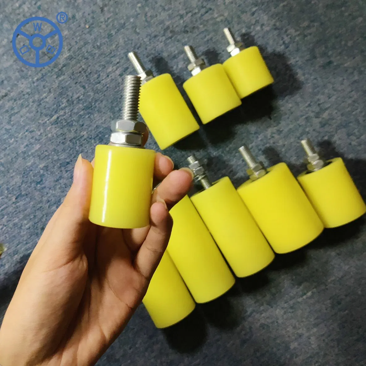 Wbd Factory Sliding Roller Door Wheel Mild Steel Nylon Plastic PP/PA Rollers Door Accessory 75-300mm for Conveyor Guide