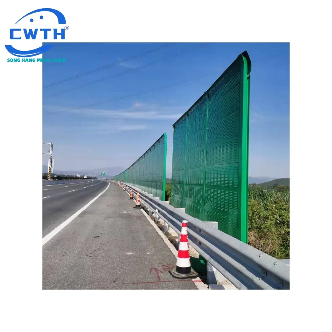 Modern Design Outdoor Aluminum Sound Barriers Non-Corrosive Treated Walls for Highway