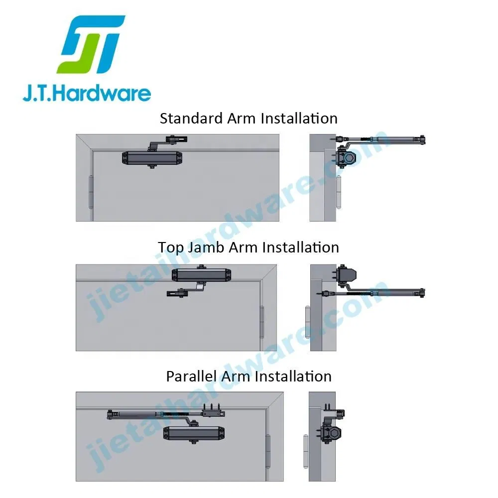 Adjustable Hydraulic Swing Door Closer for Fire Exit Door