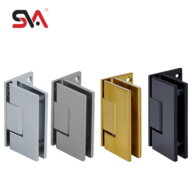 90 Degree Wall Mount Offset Back Plate Bathroom Shower Room Glass Hinge