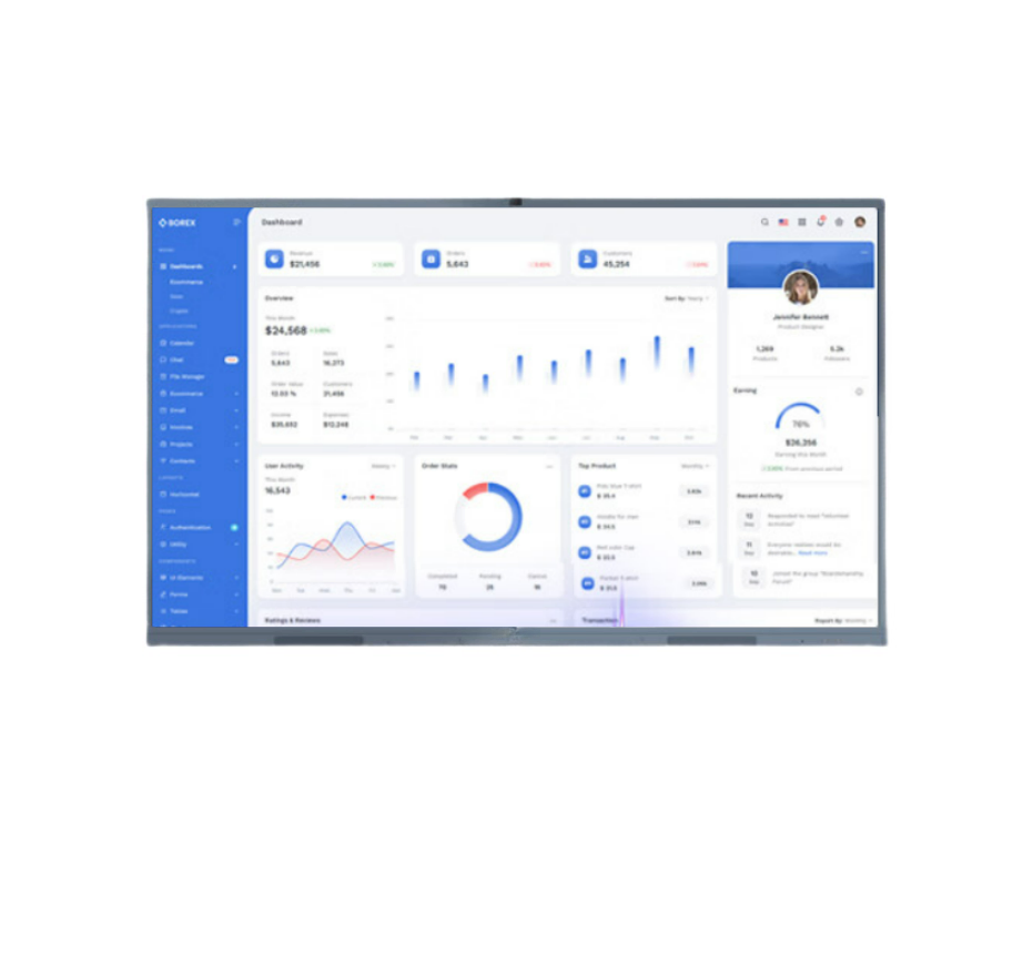 Interactive Whiteboard with Cloud Storage for Easy Access to Materials
