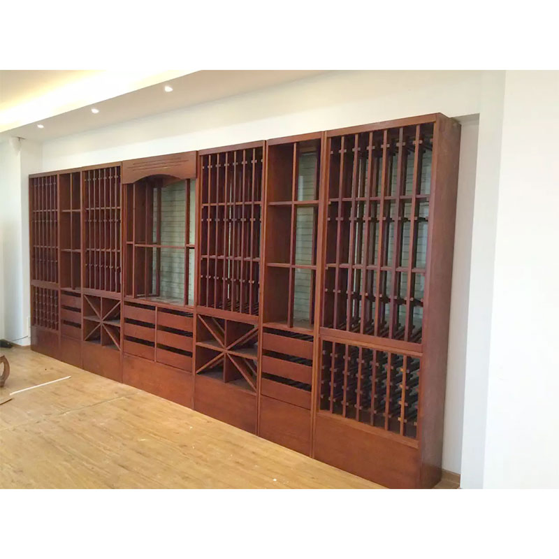 OEM Durable Wine Display Showcase Cabinet Rack Wine Shop Store Fixture