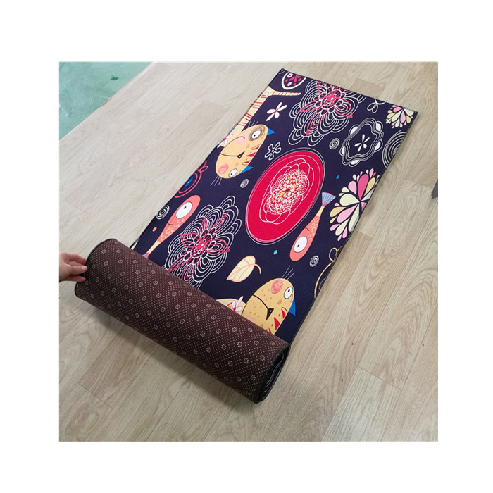 Heavy Duty Elegent Comfortable Anti Slip Custom Printing Kitchen Rug