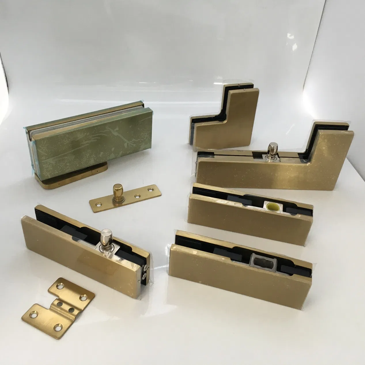 Stainless Steel Frameless Glass Sliding Door Clamp Patch Fittings