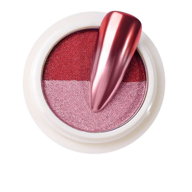 High Grade Two Color Nail Art Mirror Chrome Glitter Eyeshadow Pigment Powder