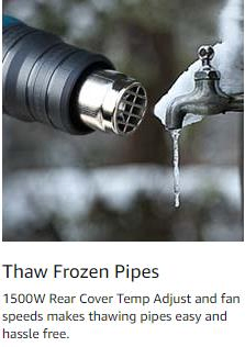 Heat Gun Kit 2000W with Dual-Temperature 5 Nozzles for DIY