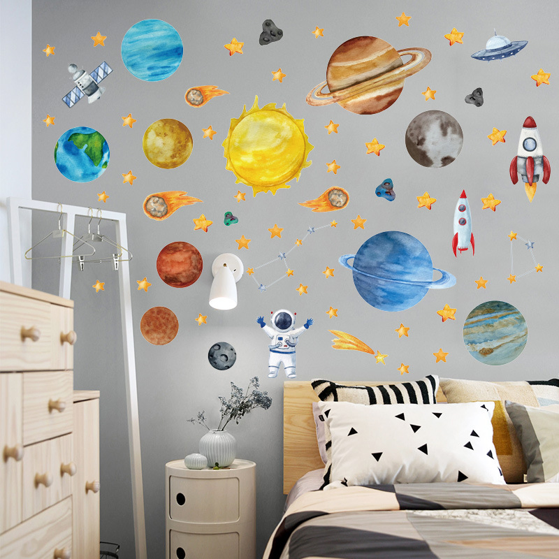 Custom Self-Adhesive Removable Printing Deca Waterproof Home Decoration Children Wall Sticker for Kids Room Walls