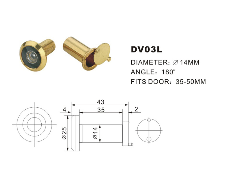 Zinc Alloy Eye Viewer Door Viewer High Quality Huazhu