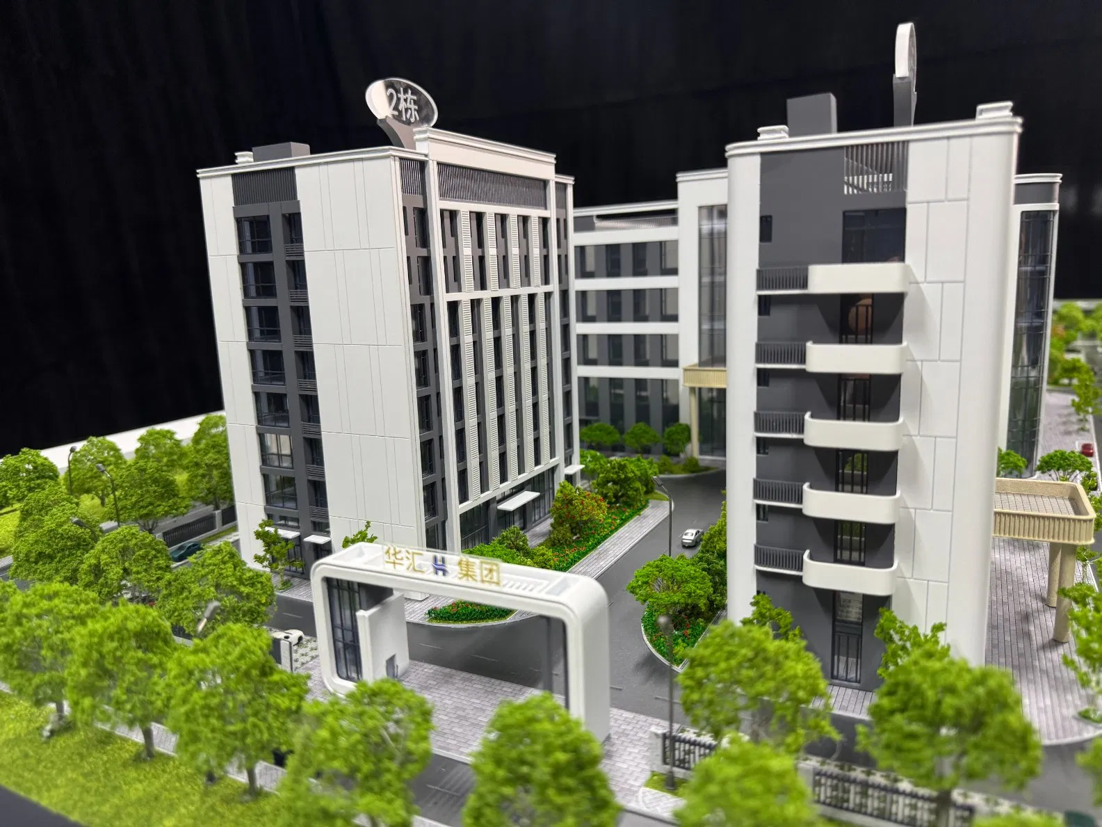 Architectural Model of Modern Urban Landscape - Detailed and Scaled Luxury Skyscraper Design Architectural Model