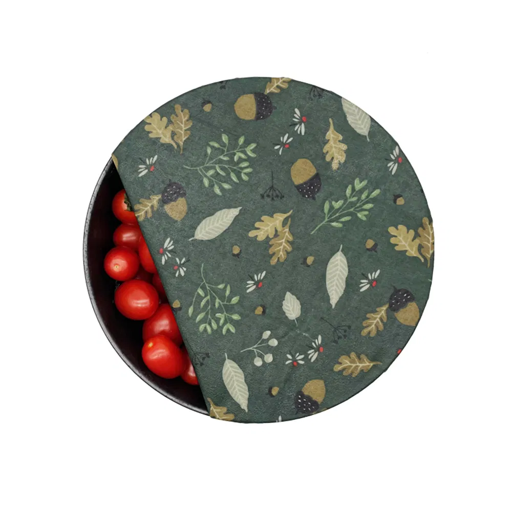 Biodegradable Customized Eco Friendly Reusable Organic Beeswax Food Wrap for Food Packaging