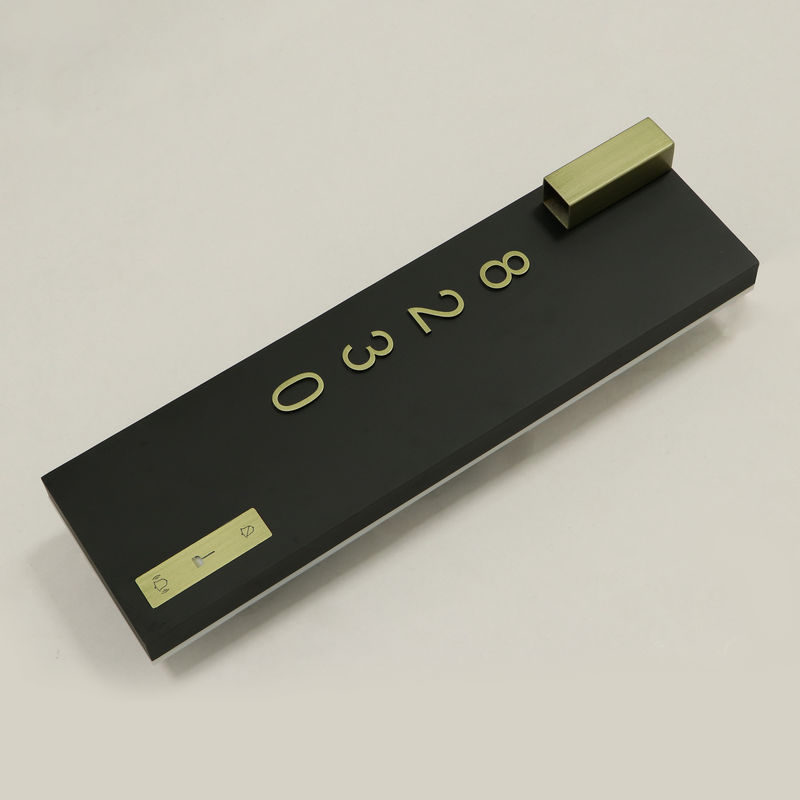 Ezd Custom Illuminated Doorbell Light Number Hotel Door Signs with Switch System
