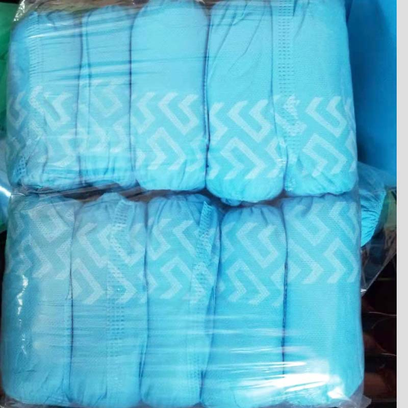 Non-Sterile Antideslizante Cubrezapato Descartables Con Blue Color 25-40GSM