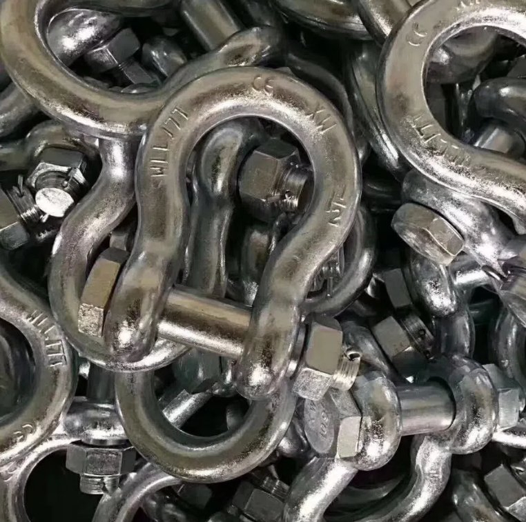 Heavy Duty G2150 Steel D Shackle Fastener with Bolt Pin