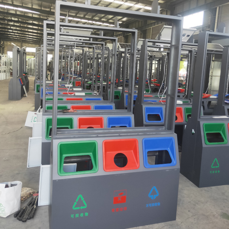 Умная солнечная урна DDK-LJT-0101 из нержавеющей стали