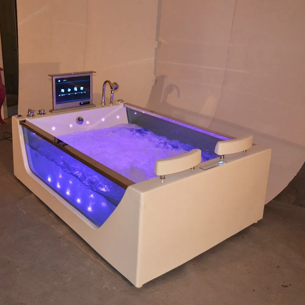 Акриловая гидромассажная ванна с ТВ-панелью