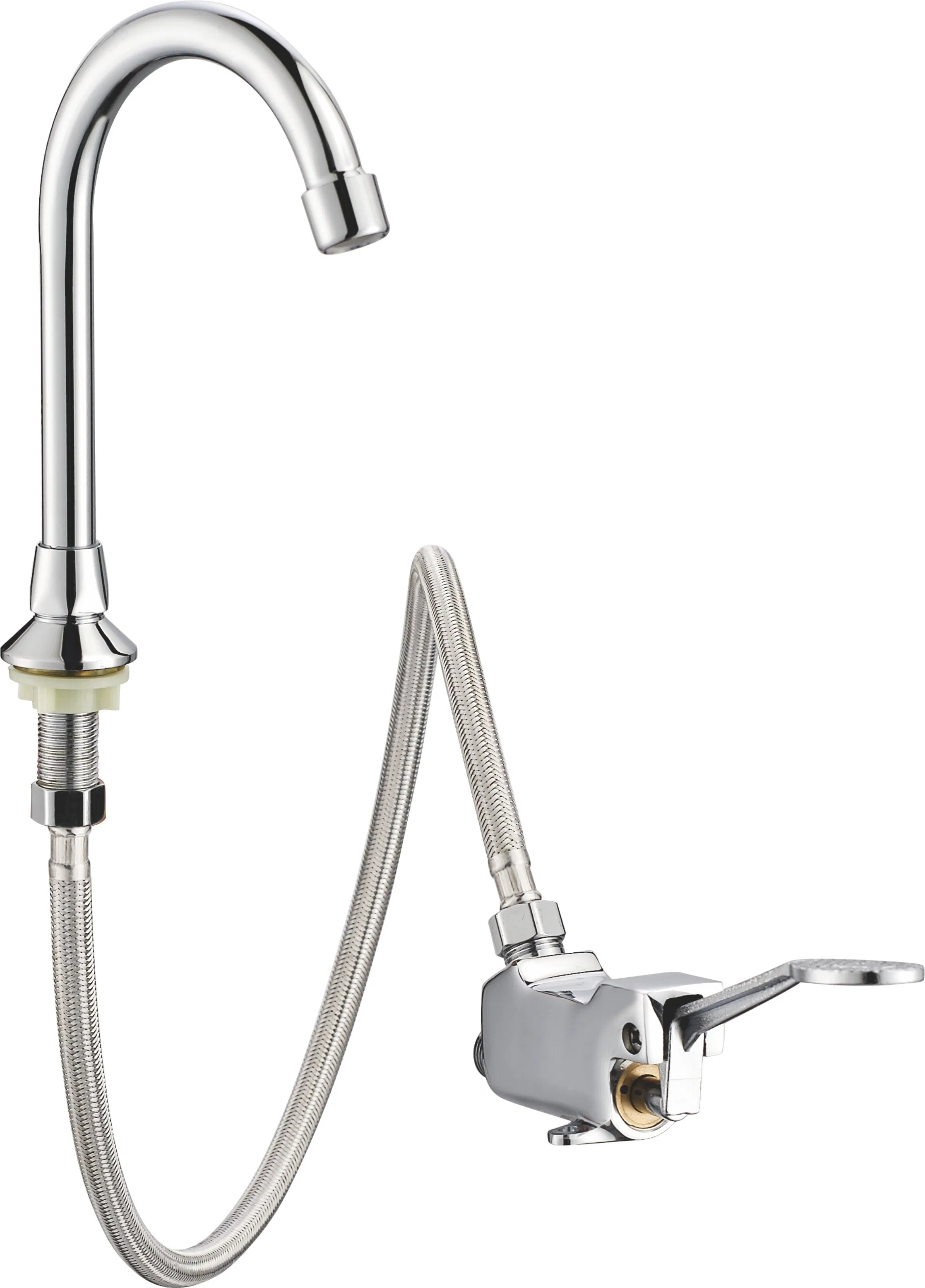 Brass Body Self-Closing Time-Delayed Urinal Flush Valve Reliable Push Button Manual Flush Valve for Toilets and Urinals