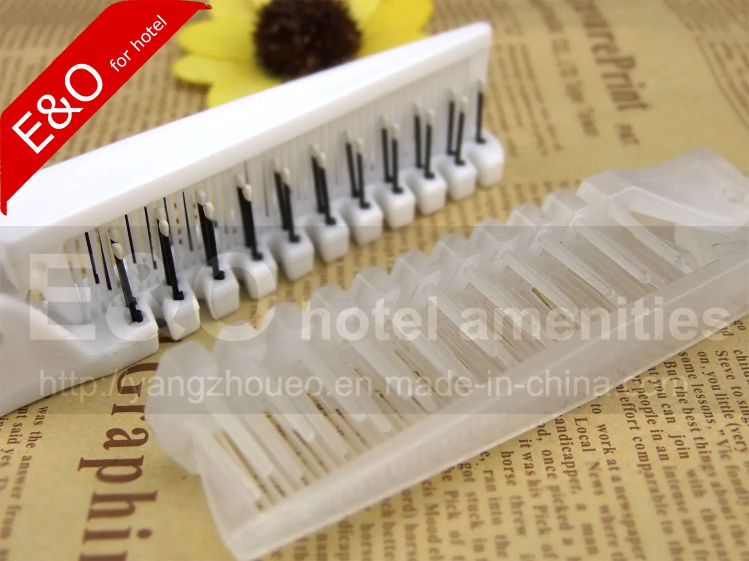 High Quality Disposable Plastic Hotel Comb for Travel