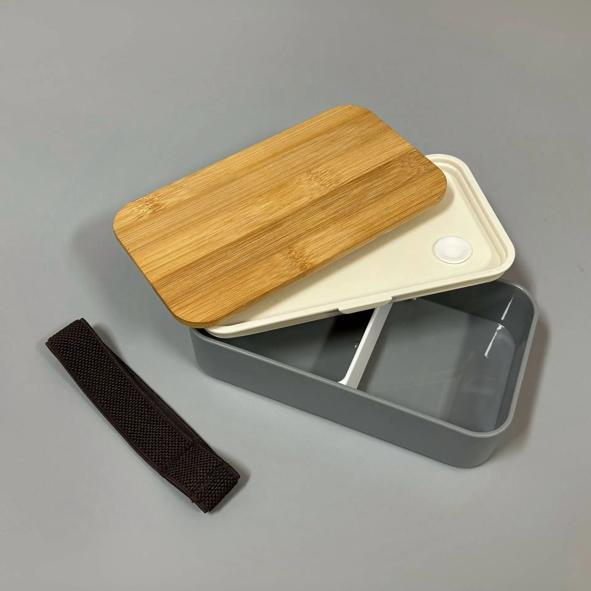 600ml Eco-Friendly Wholesale Bamboo Bento Plastic Lunch Box for Kids and Adults