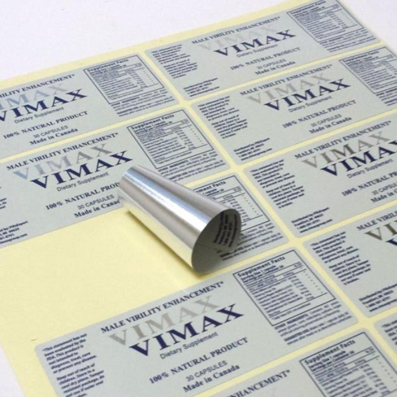 High Quality Thermal Adhesive Pet Silver Label for Electrical Appliances Information