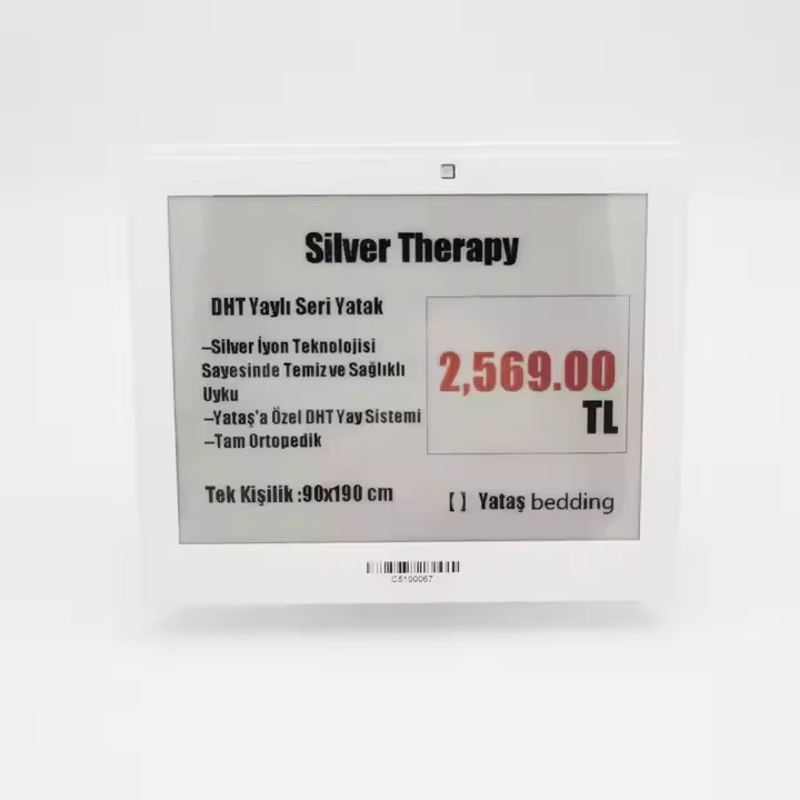 Customized 5.83inch Wireless Smart Price Tag Digital Electronic Shelf Label ESL Price Tag for Supermarket Home Office OEM ODM Price Tagtimely Action