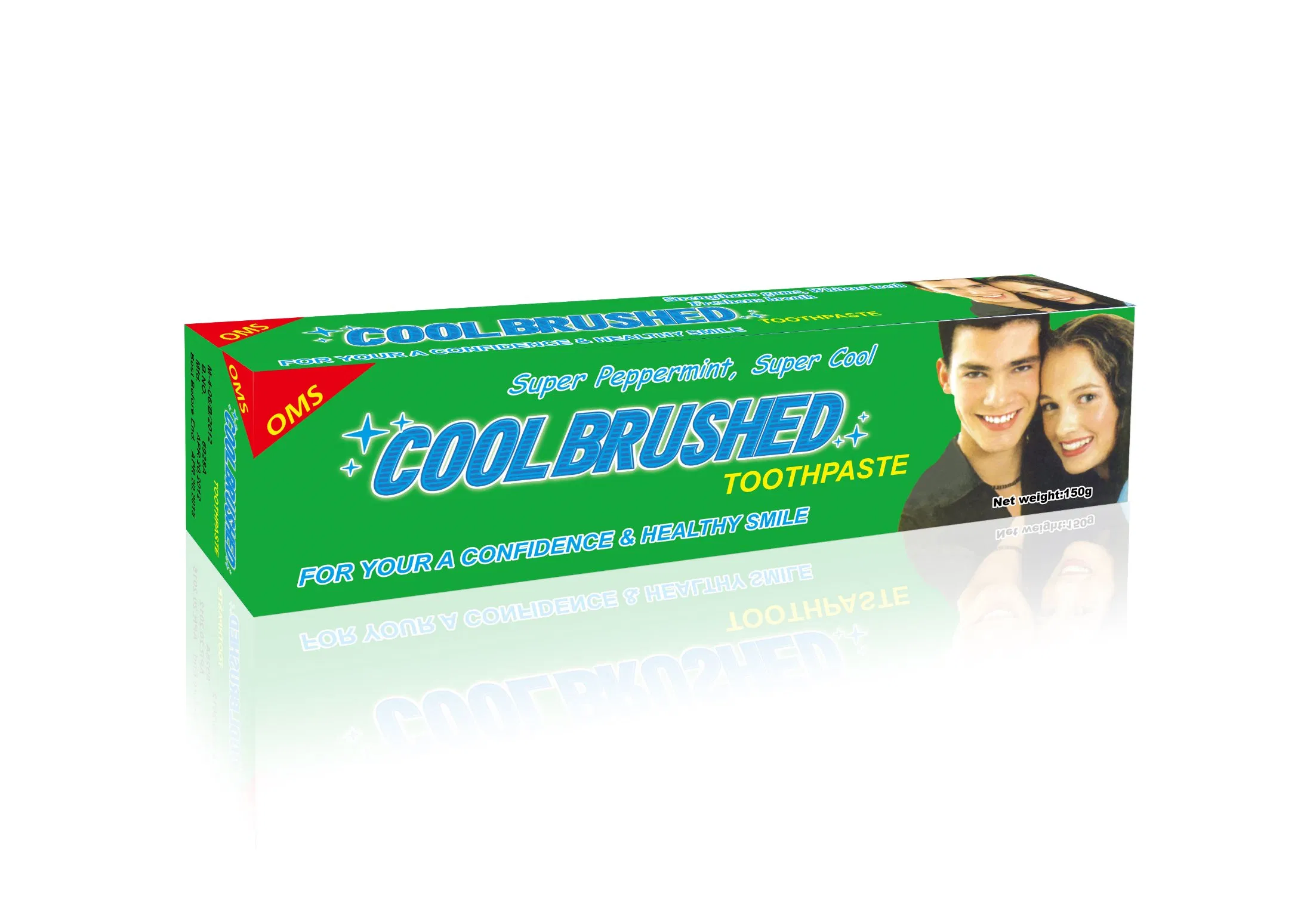 High Quality Coconut Oil Toothpaste with Brown Bottle