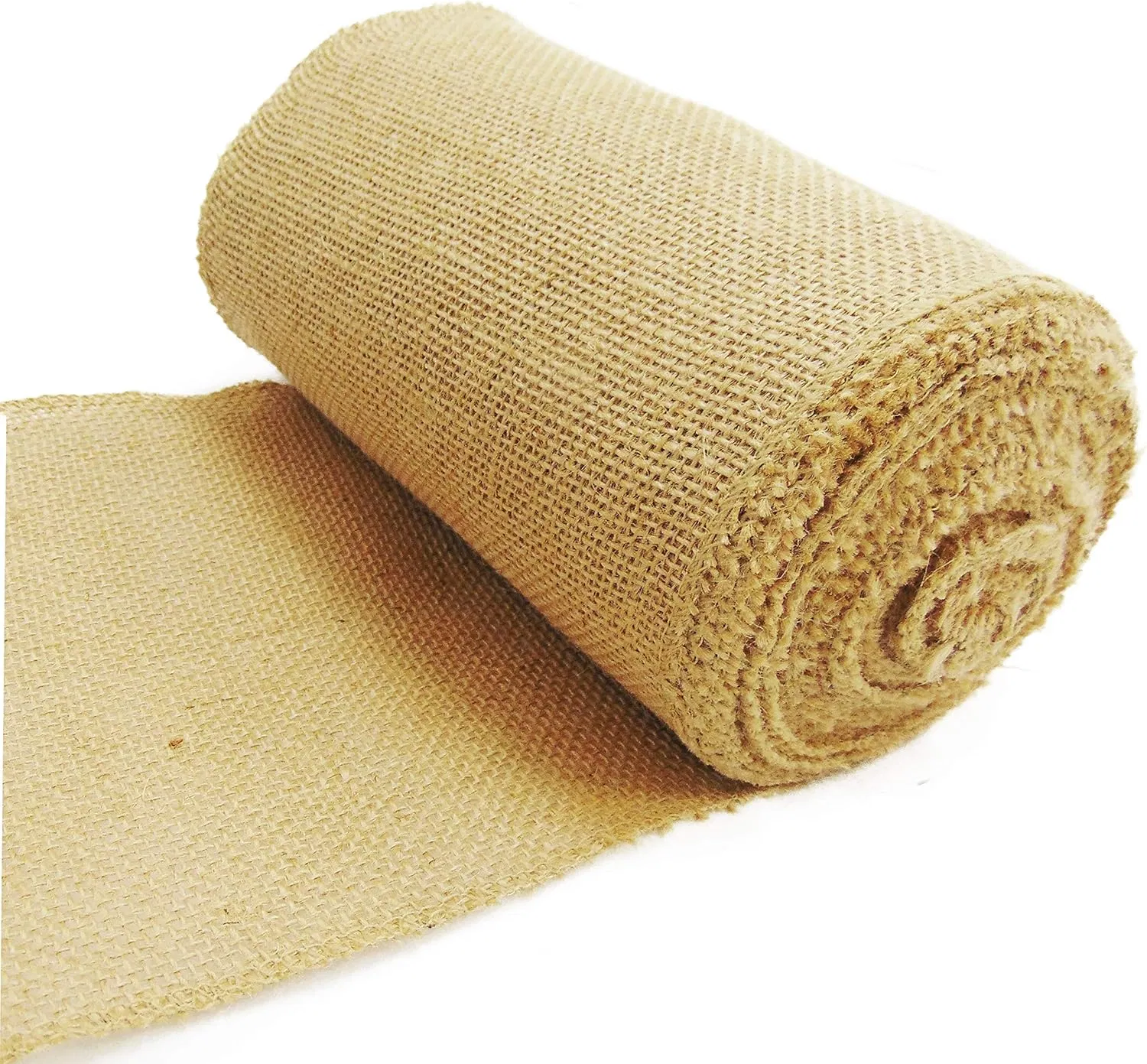 12 X 90 Inch Natural Burlap Table Runners, Rustic Jute Table Runner and Placemats Bulk