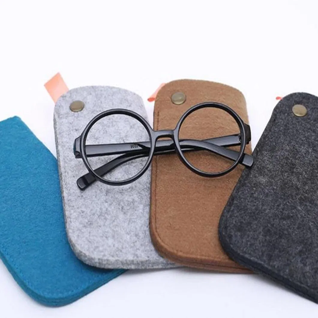 Eyeglasses Bag Original Design Portable Soft Felt Slip in Pouch Case for Sunglasses