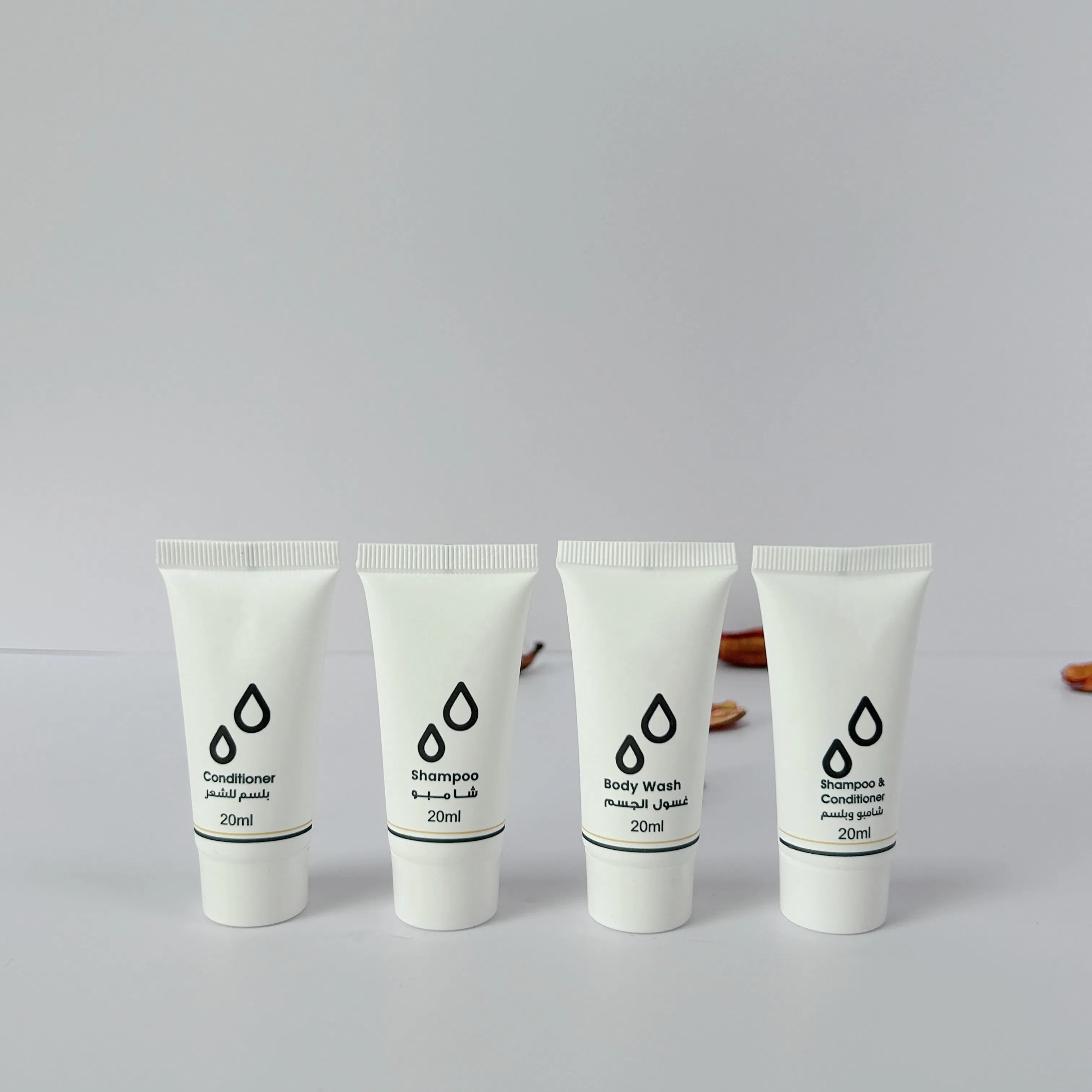 Cosmetic Tube with Screw Flip Top for Shampoo Bath Gel Eco Friendly Biodegradable Hotel Supplies Bathroom