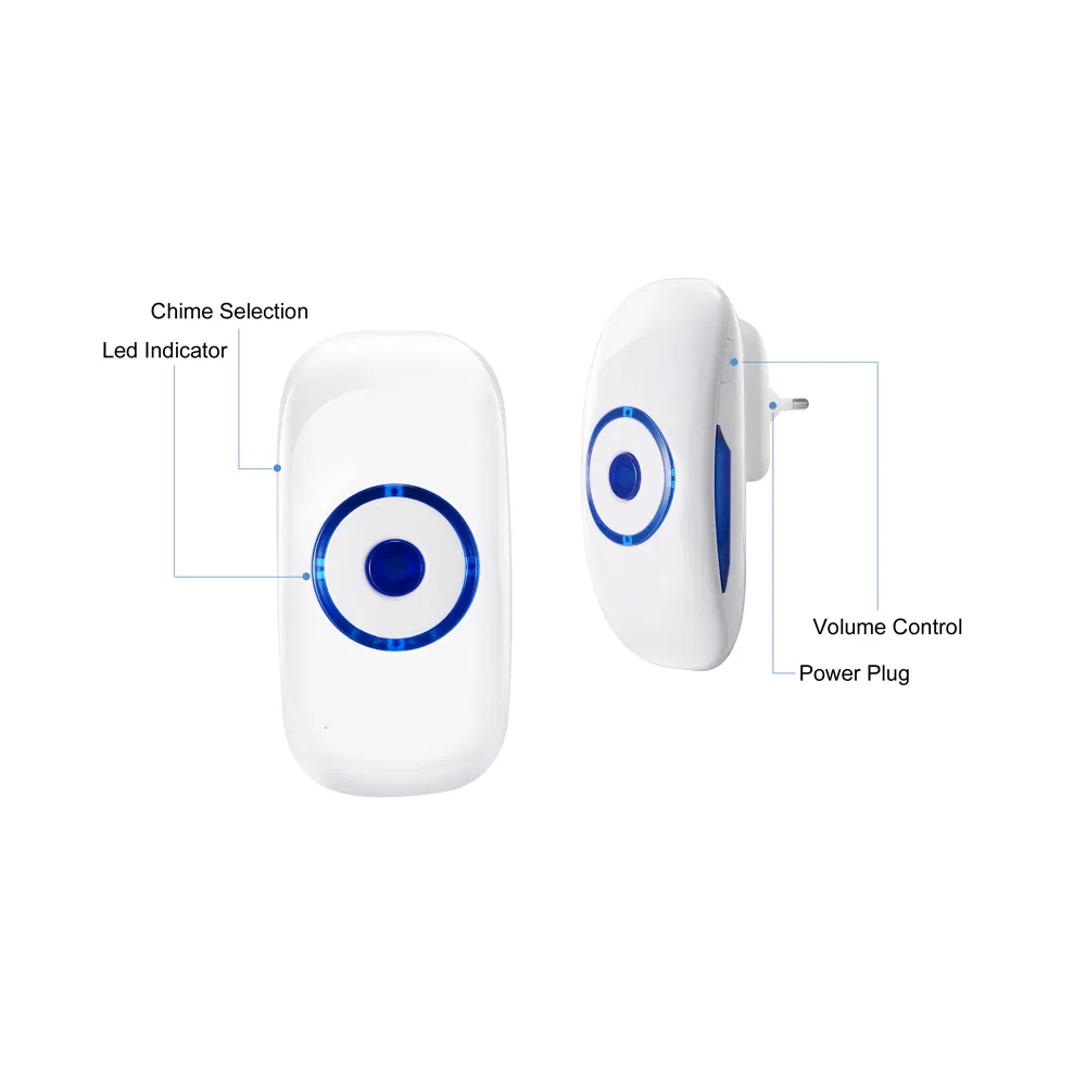 Bw36 300m Wireless Digital Door Chime 36 Melody Waterproof Electric Door Bell